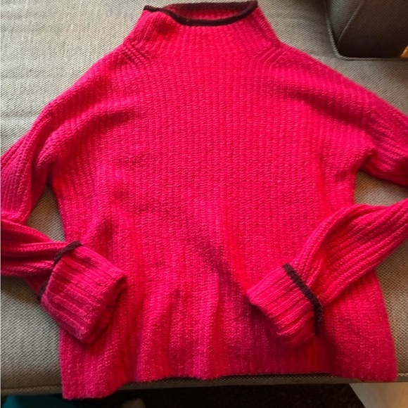 Anthropologie Fuchsia Turtleneck Sweater - Picture 1 of 3